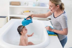 Enxaguador de cabeça baleia - Brinquedos para o banho do bebê