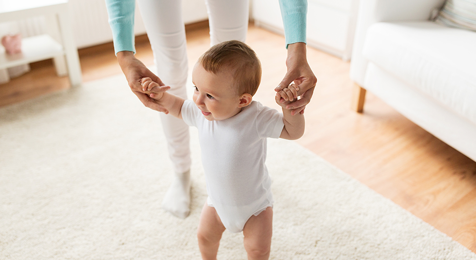 ensinando o bebê a andar - Dicas para acalmar o bebê
